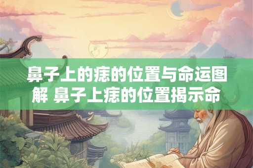 鼻子上的痣的位置与命运图解 鼻子上痣的位置揭示命运