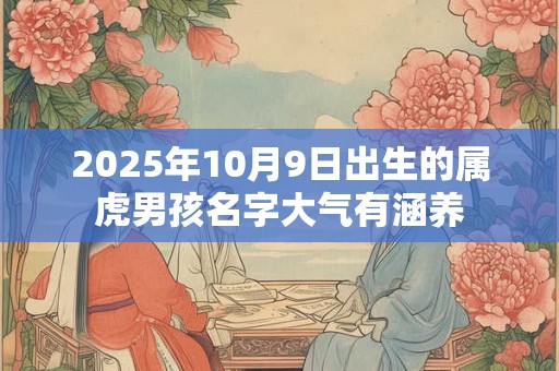 2025年10月9日出生的属虎男孩名字大气有涵养