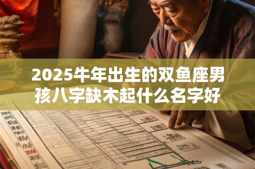 2025牛年出生的双鱼座男孩八字缺木起什么名字好