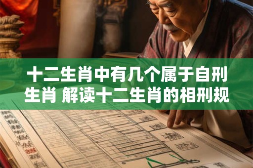十二生肖中有几个属于自刑生肖 解读十二生肖的相刑规律