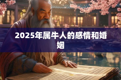 2025年属牛人的感情和婚姻