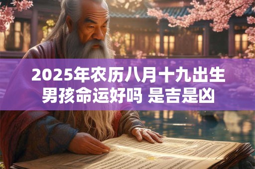 2025年农历八月十九出生男孩命运好吗 是吉是凶