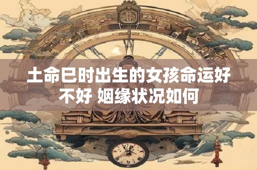 土命巳时出生的女孩命运好不好 姻缘状况如何