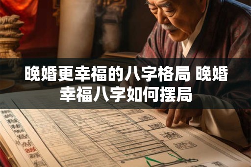 晚婚更幸福的八字格局 晚婚幸福八字如何摆局