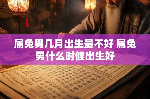 属兔男几月出生最不好 属兔男什么时候出生好