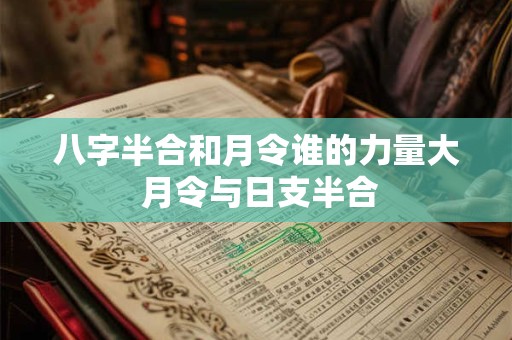 八字半合和月令谁的力量大 月令与日支半合
