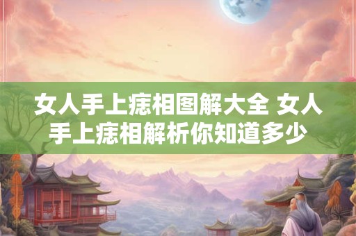 女人手上痣相图解大全 女人手上痣相解析你知道多少