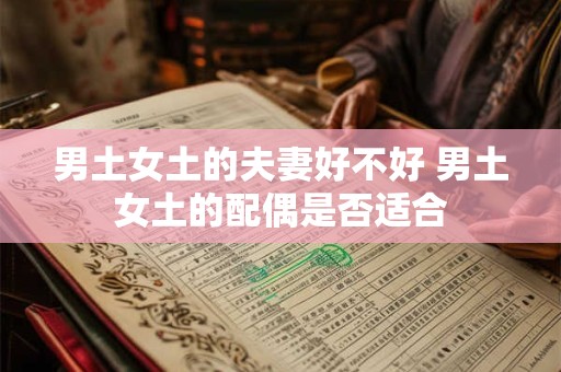 男土女土的夫妻好不好 男土女土的配偶是否适合