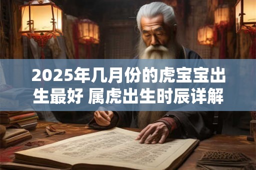 2026年几月份的虎宝宝出生最好 属虎出生时辰详解
