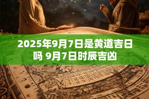 2026年9月7日是黄道吉日吗 9月7日时辰吉凶