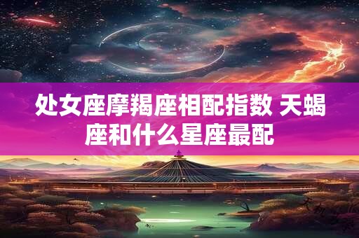 处女座摩羯座相配指数 天蝎座和什么星座最配