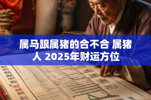 属马跟属猪的合不合 属猪人 2025年财运方位