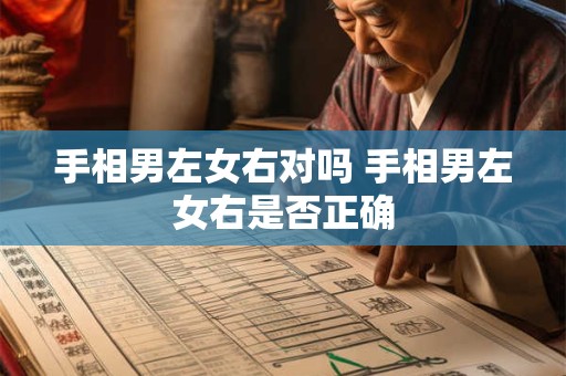 手相男左女右对吗 手相男左女右是否正确