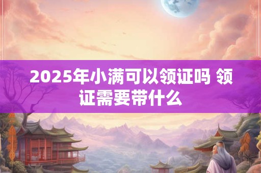 2025年小满可以领证吗 领证需要带什么