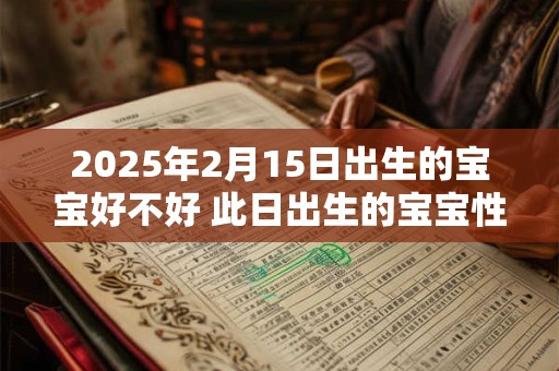 2025年2月15日出生的宝宝好不好 此日出生的宝宝性格