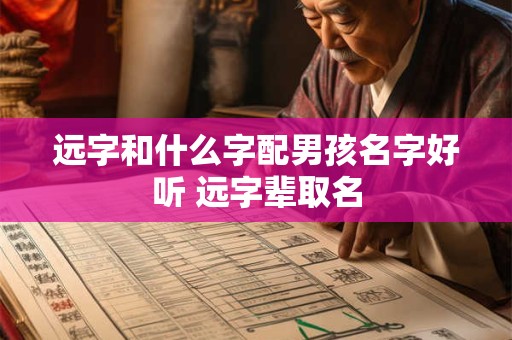 远字和什么字配男孩名字好听 远字辈取名