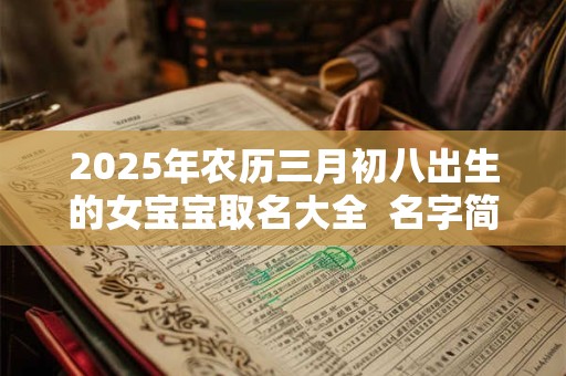 2025年农历三月初八出生的女宝宝取名大全  名字简单大气