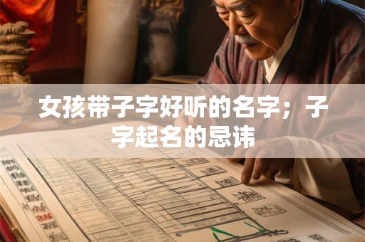 女孩带子字好听的名字；子字起名的忌讳