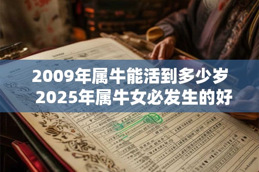 2009年属牛能活到多少岁  2025年属牛女必发生的好事