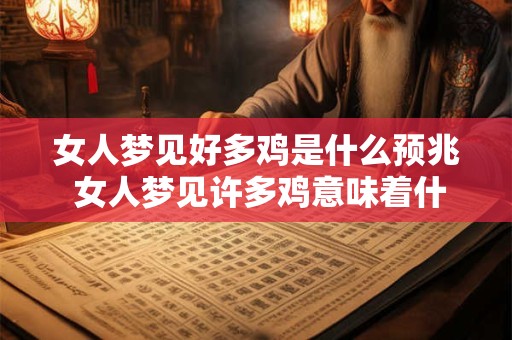 女人梦见好多鸡是什么预兆 女人梦见许多鸡意味着什么