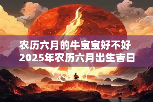 农历六月的牛宝宝好不好 2025年农历六月出生吉日