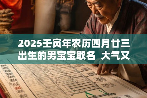 2025壬寅年农历四月廿三出生的男宝宝取名  大气又好记