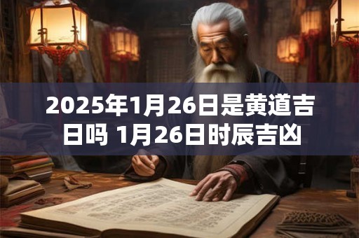 2025年1月26日是黄道吉日吗 1月26日时辰吉凶