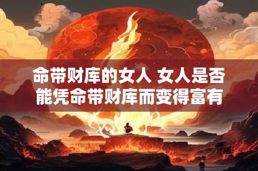 命带财库的女人 女人是否能凭命带财库而变得富有