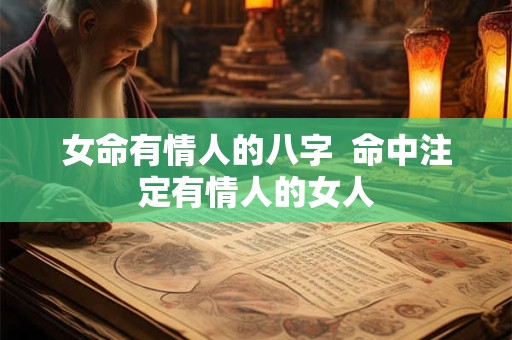 女命有情人的八字  命中注定有情人的女人