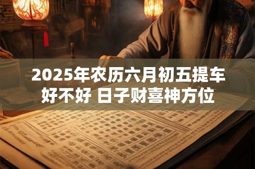 2025年农历六月初五提车好不好 日子财喜神方位