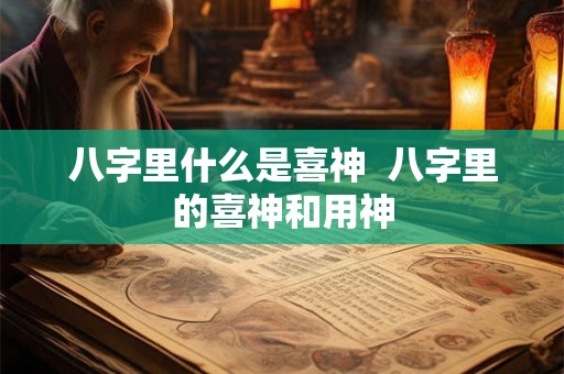 八字里什么是喜神  八字里的喜神和用神