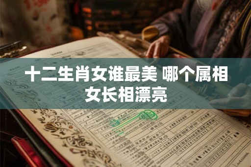 十二生肖女谁最美 哪个属相女长相漂亮