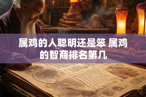 属鸡的人聪明还是笨 属鸡的智商排名第几