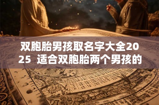 双胞胎男孩取名字大全2025  适合双胞胎两个男孩的名字