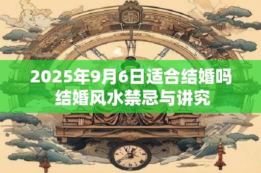 2025年9月6日适合结婚吗 结婚风水禁忌与讲究