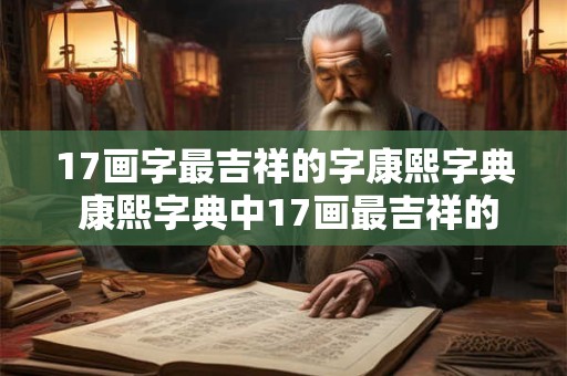17画字最吉祥的字康熙字典 康熙字典中17画最吉祥的字是什么 17画字最吉祥的字康熙字典 康熙字典中17画最吉祥的字是什么