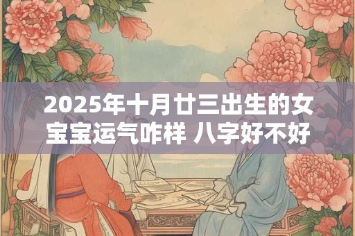 2025年十月廿三出生的女宝宝运气咋样 八字好不好
