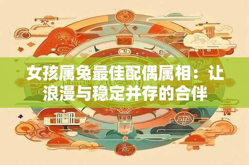 女孩属兔最佳配偶属相:让浪漫与稳定并存的合伴 女孩属兔最佳配偶属相:让浪漫与稳定并存的合伴