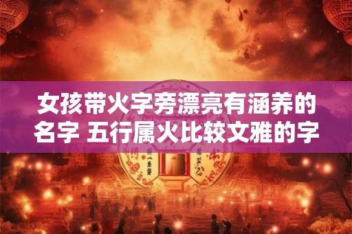 女孩带火字旁漂亮有涵养的名字 五行属火比较文雅的字