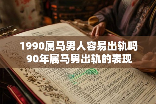 1990属马男人容易出轨吗 90年属马男出轨的表现