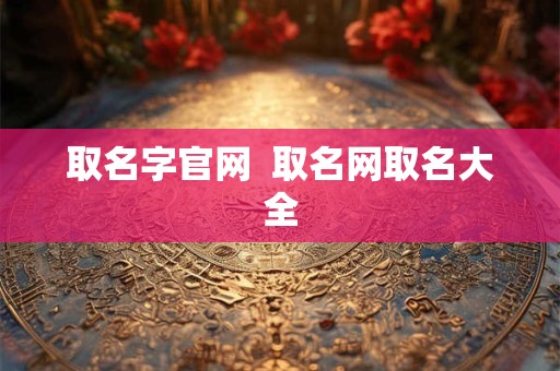 取名字官网  取名网取名大全