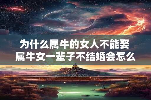 为什么属牛的女人不能娶 属牛女一辈子不结婚会怎么样