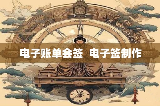 电子账单会签  电子签制作