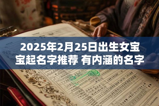 2026年2月25日出生女宝宝起名字推荐 有内涵的名字