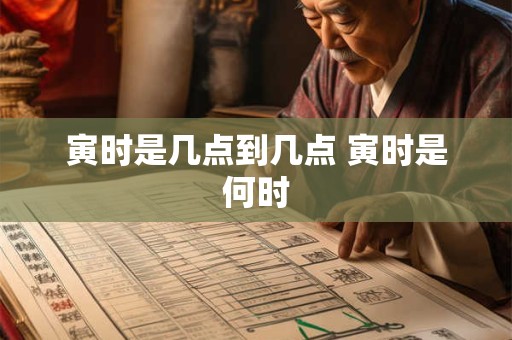 寅时是几点到几点 寅时是何时 寅时是几点到几点 寅时是何时