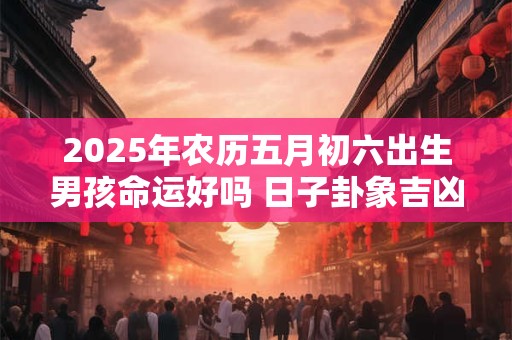 2026年农历五月初六出生男孩命运好吗 日子卦象吉凶 2026年农历五月初六出生男孩命运好吗 日子卦象吉凶