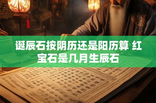 诞辰石按阴历还是阳历算 红宝石是几月生辰石