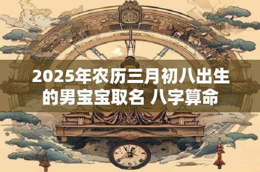 2025年农历三月初八出生的男宝宝取名 八字算命