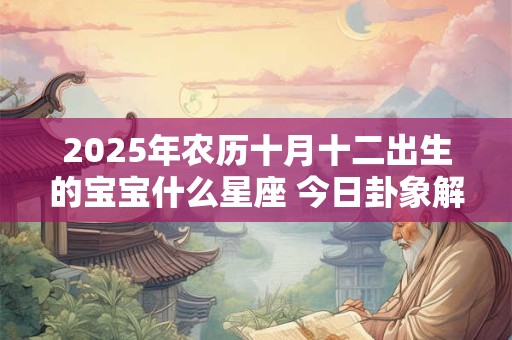 2025年农历十月十二出生的宝宝什么星座 今日卦象解析
