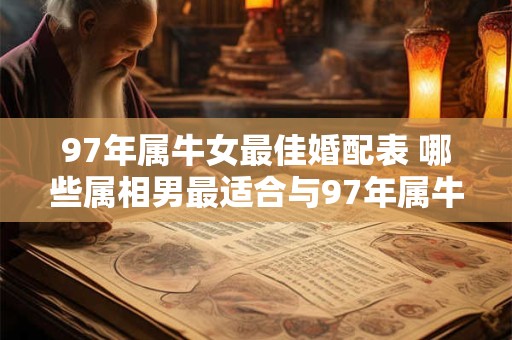 97年属牛女最佳婚配表 哪些属相男最适合与97年属牛女结婚